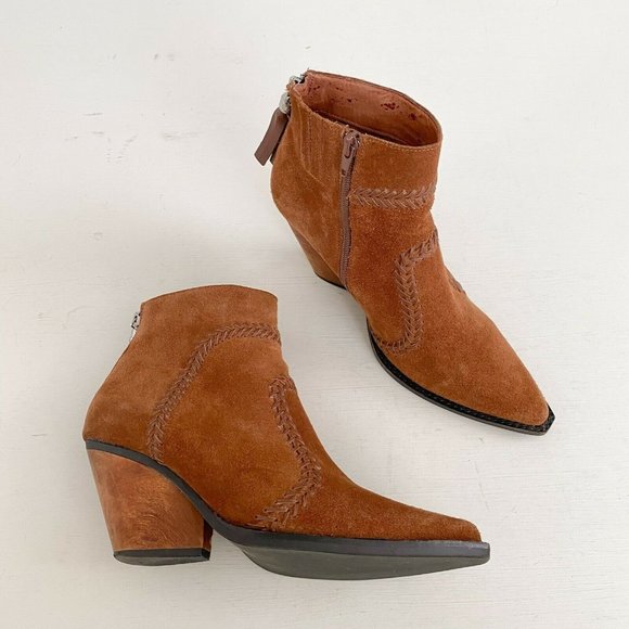 Jeffrey Campbell Shoes - Jeffrey Campbell Beowulf Suede Ankle Booties Brown